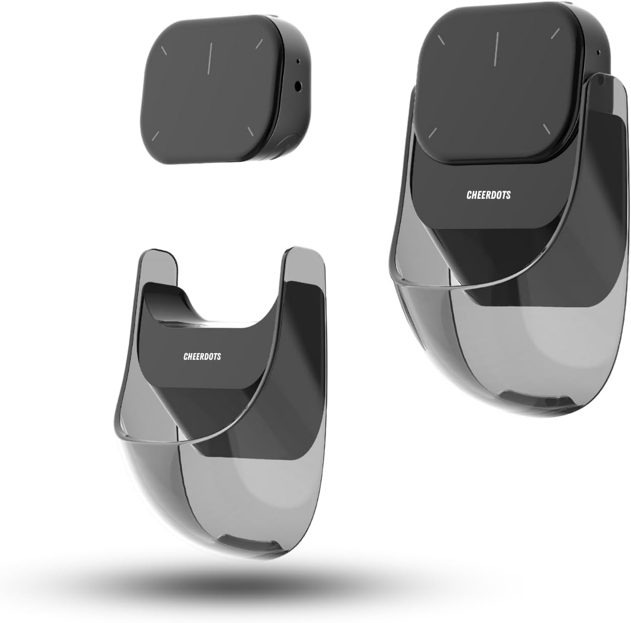 Bluetooth Detachable Air Mouse Touchpad Mouse with Voice Recording, Presentation Clicker Wireless Presenter Presentation Remote with Laser Pointer for Mac, Windows (Recording, Silver)