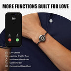 Long Distance Touch Bracelets for Couples, Vibration & Light up for Love Couples Bracelets | Long Distance Relationship Gifts for Girlfriend Bluetooth Pairing Jewelry