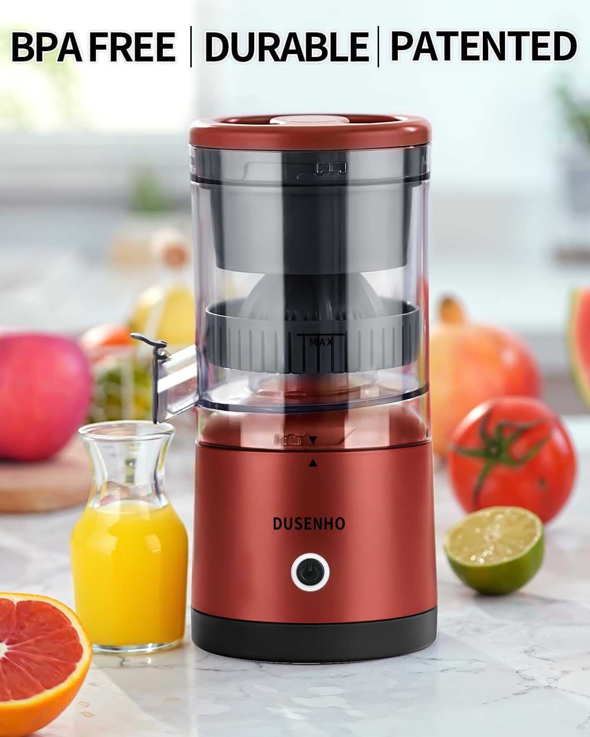 Citrus Juicer Machines Rechargeable - Portable Juicer with USB and Cleaning Brush for Orange, Lemon, Grapefruit