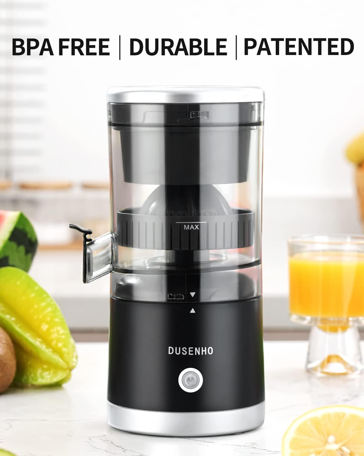 Citrus Juicer Machines Rechargeable - Portable Juicer with USB and Cleaning Brush for Orange, Lemon, Grapefruit