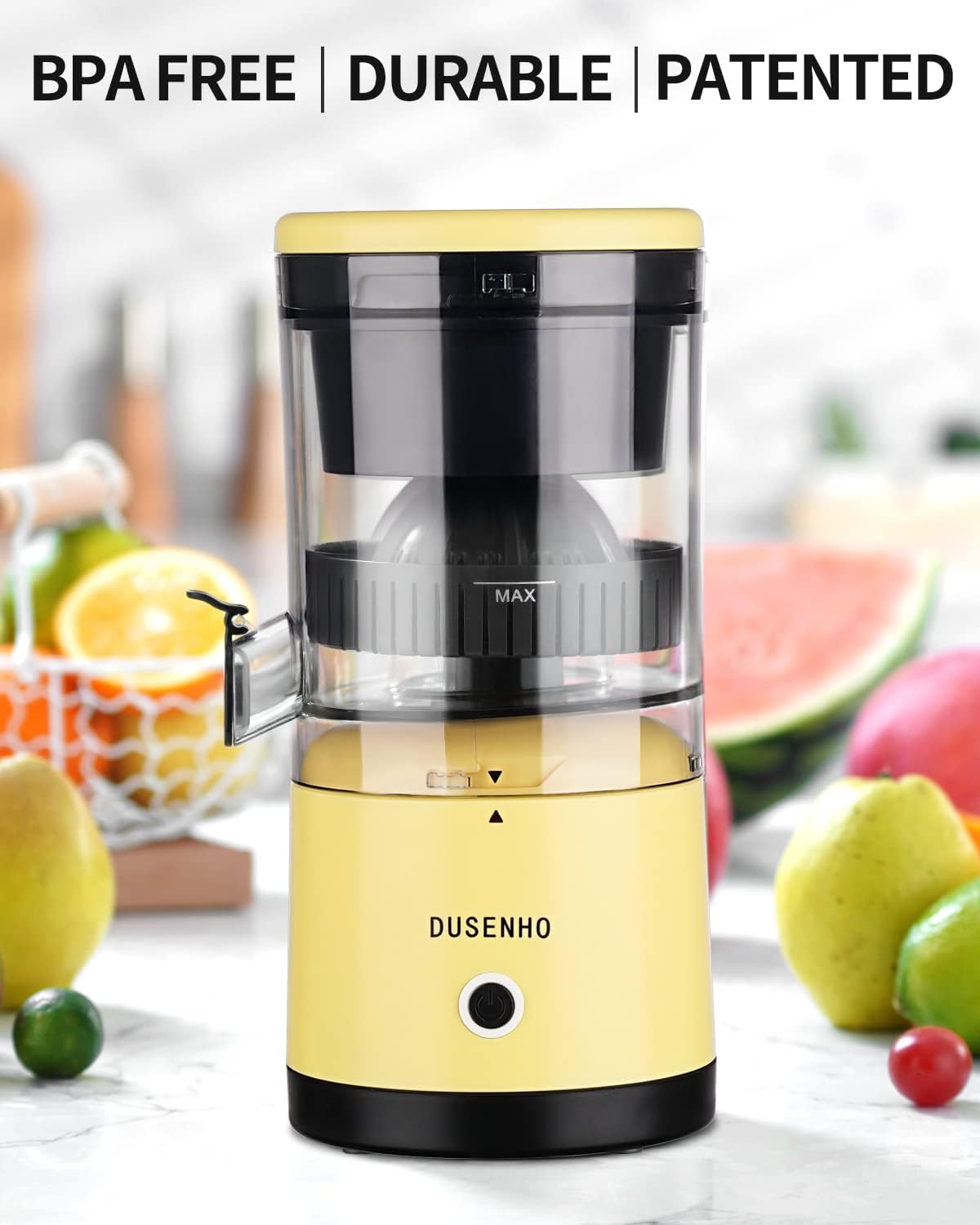 Citrus Juicer Machines Rechargeable - Portable Juicer with USB and Cleaning Brush for Orange, Lemon, Grapefruit