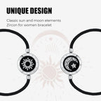 Long Distance Touch Bracelets for Couples, Vibration & Light up for Love Couples Bracelets | Long Distance Relationship Gifts for Girlfriend Bluetooth Pairing Jewelry