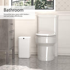 Automatic Trash Can, 4 Gallon Self Sealing and Self-Changing Smart Trash Can, Motion Sensor, Touchless Garbage can with lid for Kitchen Bathroom Office, 6 Refill Rings(A1, Golden line)