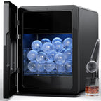 2inch Ice Ball Maker – 4 pcs Round Cubes in 35 Mins, 144pcs/Day, Clear Sphere Ice Maker Machine for Whiskey, Bourbon & Cocktails, Self-Cleaning, Auto Water Supply, for Home Bar & Parties