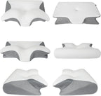 Memory Foam Cervical Pillow, 2 in 1 Ergonomic Contour Orthopedic Pillow for Neck Pain, Contoured Support Pillows for Side Back Stomach Sleepers