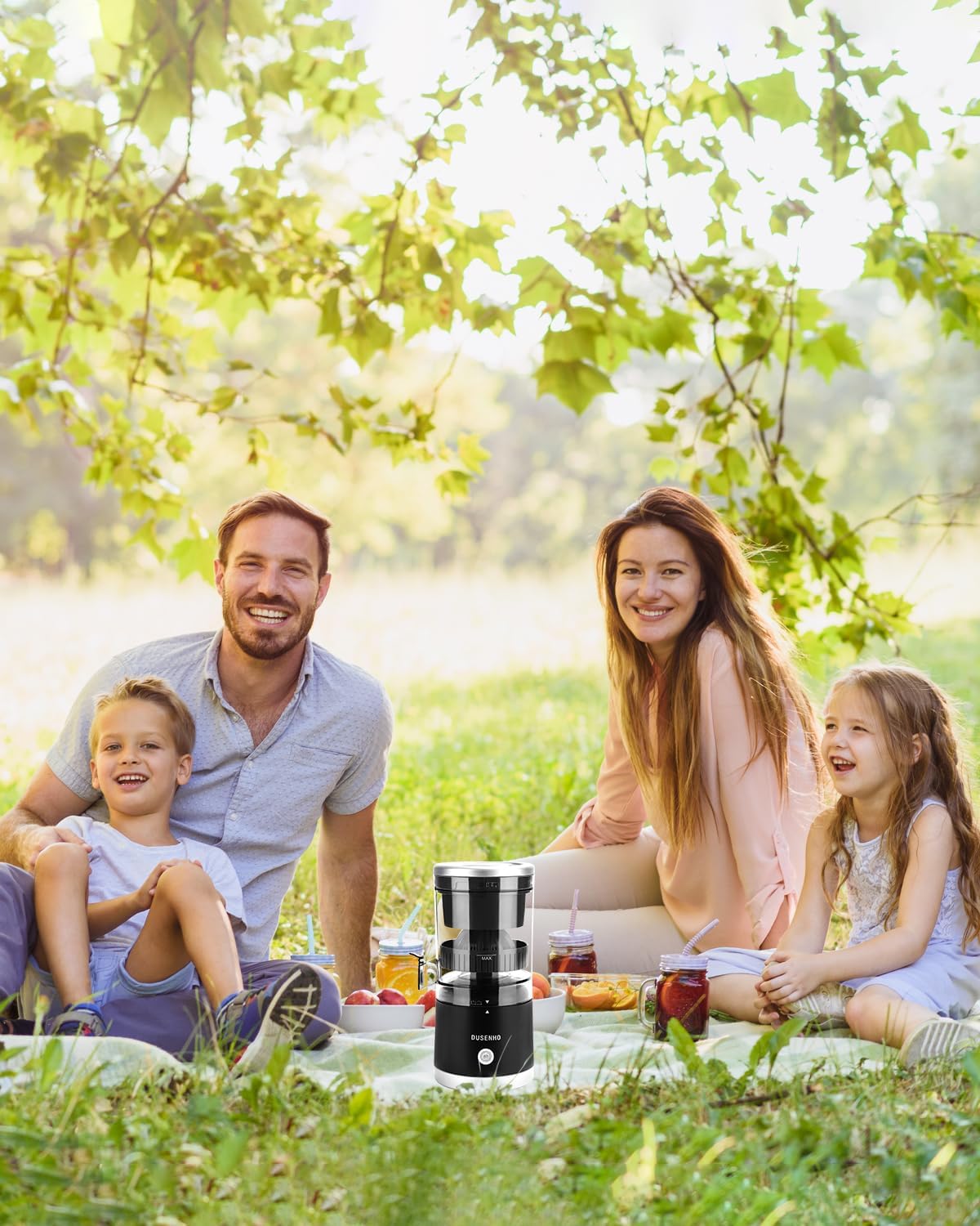 Citrus Juicer Machines Rechargeable - Portable Juicer with USB and Cleaning Brush for Orange, Lemon, Grapefruit
