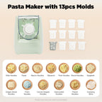 Electric Pasta Maker,260W Household Automatic Pasta Maker Machine,Automatic Noodle Maker with 13 Noodle Shapes for Home Kitchen Use