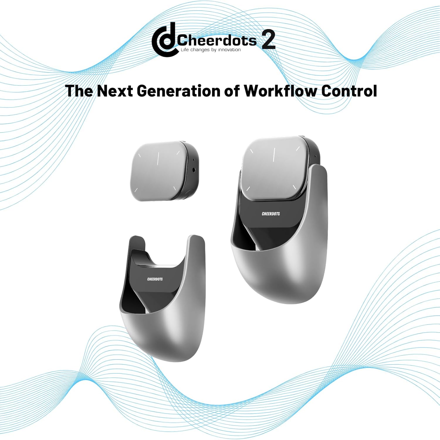 Bluetooth Detachable Air Mouse Touchpad Mouse with Voice Recording, Presentation Clicker Wireless Presenter Presentation Remote with Laser Pointer for Mac, Windows (Recording, Silver)
