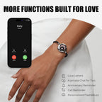 Long Distance Touch Bracelets for Couples, Vibration & Light up for Love Couples Bracelets | Long Distance Relationship Gifts for Girlfriend Bluetooth Pairing Jewelry