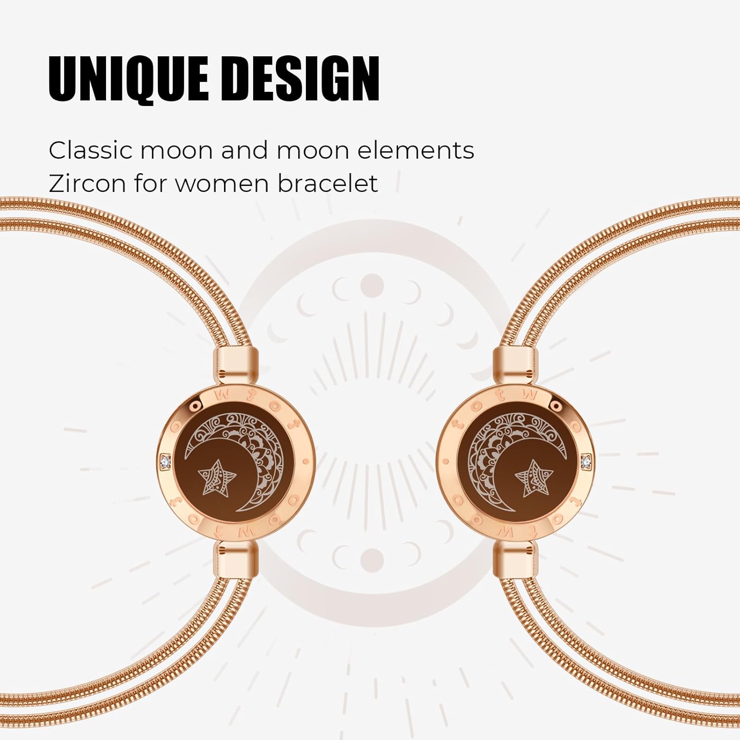 Long Distance Touch Bracelets for Couples, Vibration & Light up for Love Couples Bracelets | Long Distance Relationship Gifts for Girlfriend Bluetooth Pairing Jewelry