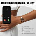 Long Distance Touch Bracelets for Couples, Vibration & Light up for Love Couples Bracelets | Long Distance Relationship Gifts for Girlfriend Bluetooth Pairing Jewelry