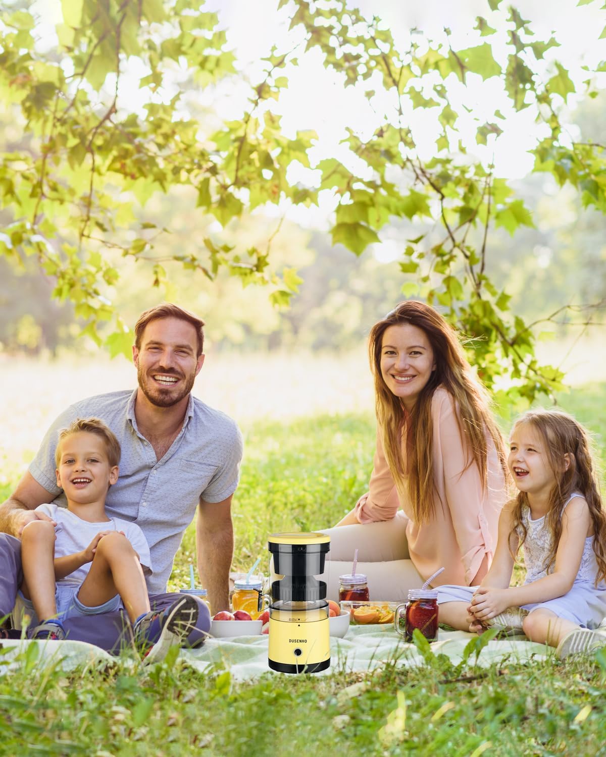 Citrus Juicer Machines Rechargeable - Portable Juicer with USB and Cleaning Brush for Orange, Lemon, Grapefruit